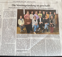 Zeitungsartikel Gr&uuml;ndung